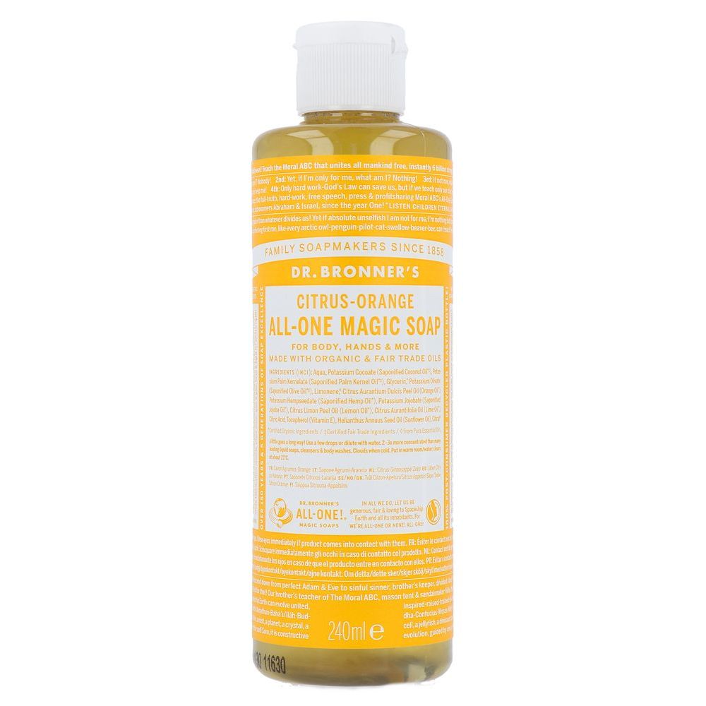 Dr Bronner Magical Soap Citrus Sinaasappel 240 ml