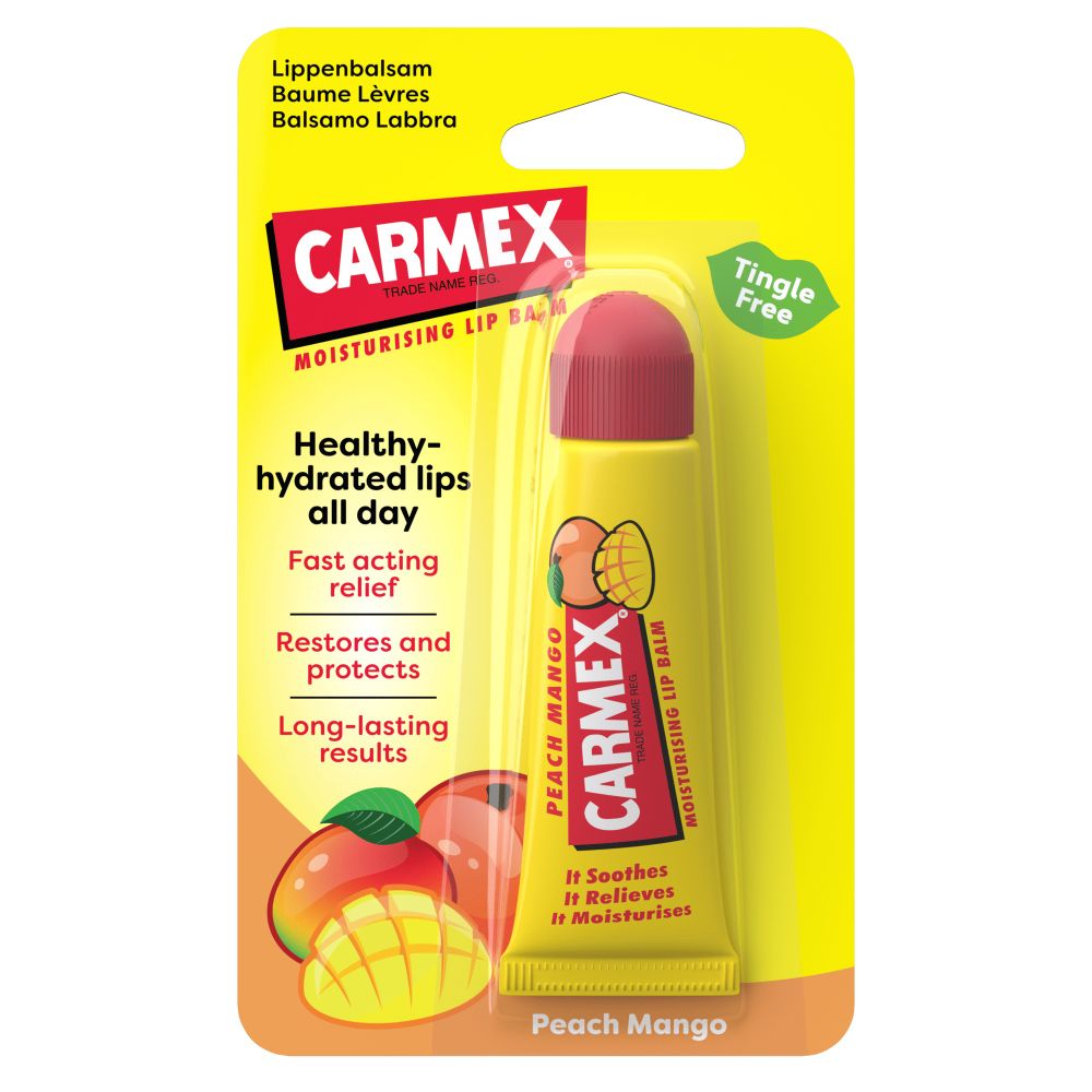 Carmex Lip Balm Peach Mango Tube 10 gr
