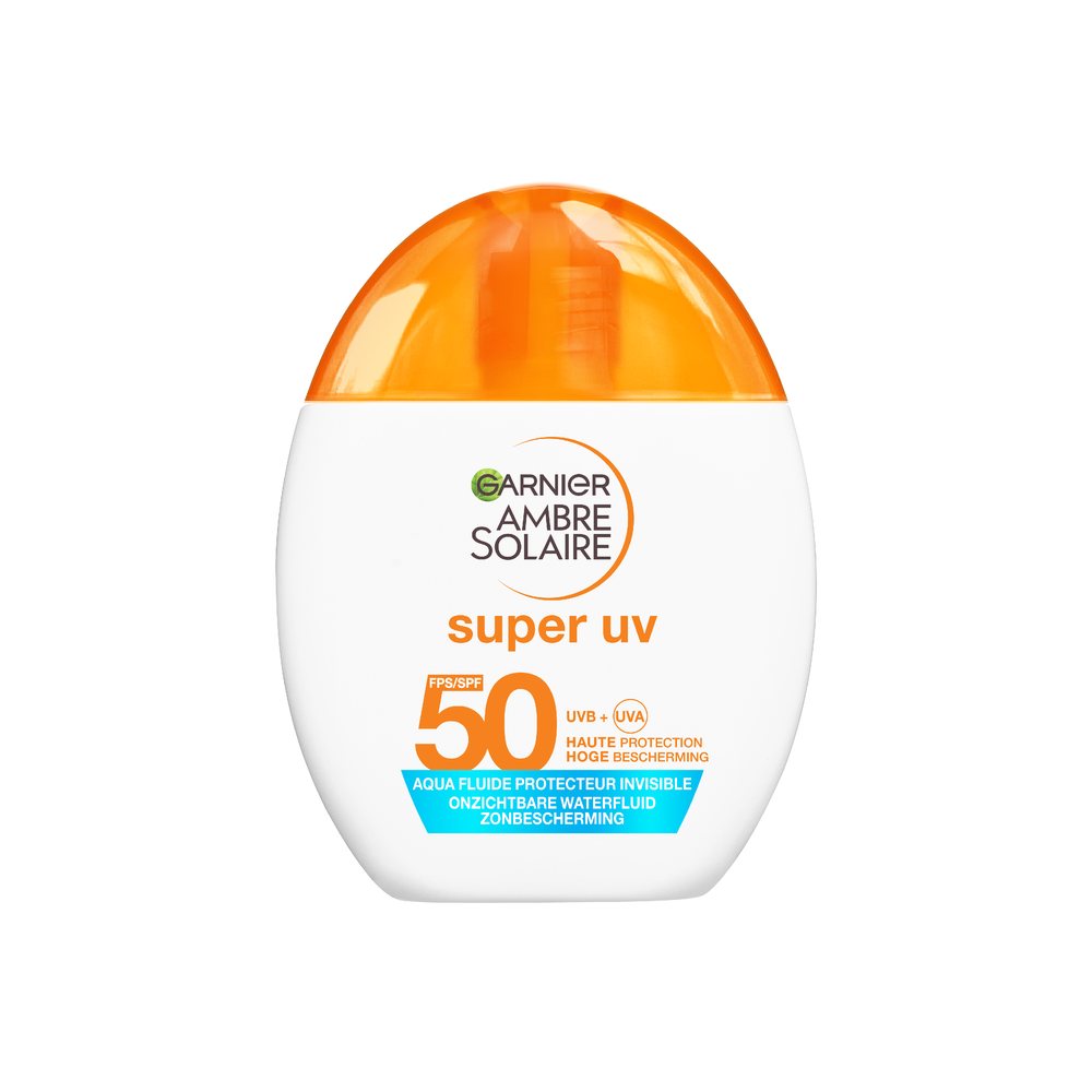 Garnier Ambre Solaire Super UV Invisible Zonnebrand Waterfluide Spf 50 40 ml