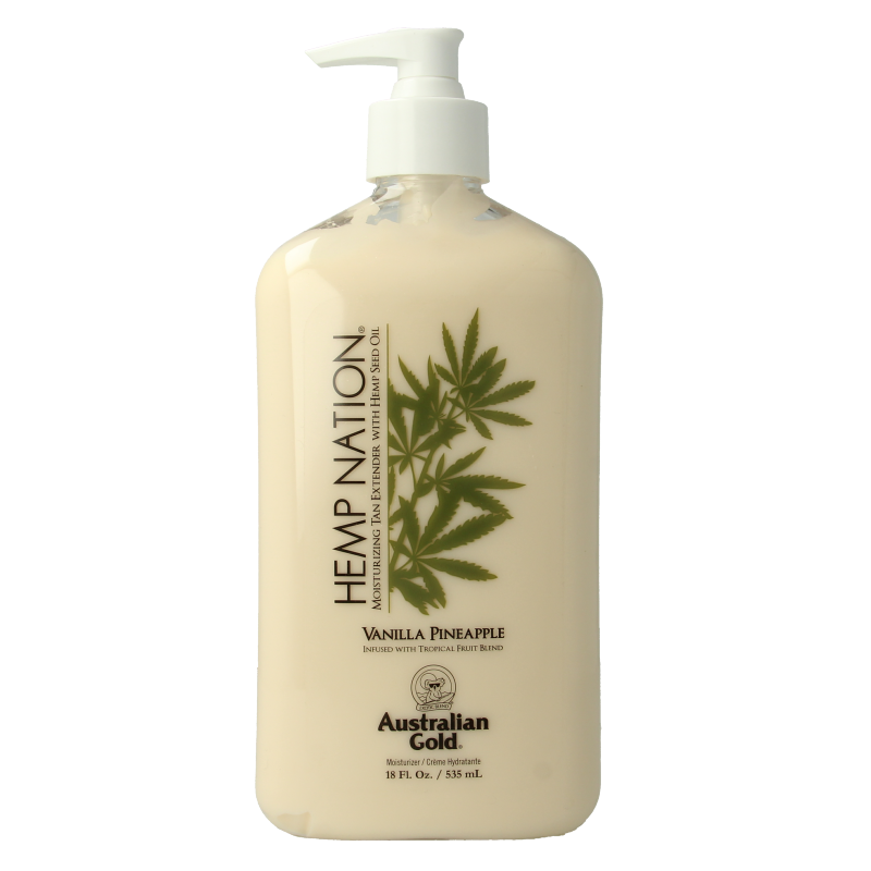 Australian Gold Hemp nation tan extender vanilla pineapple 535 ml