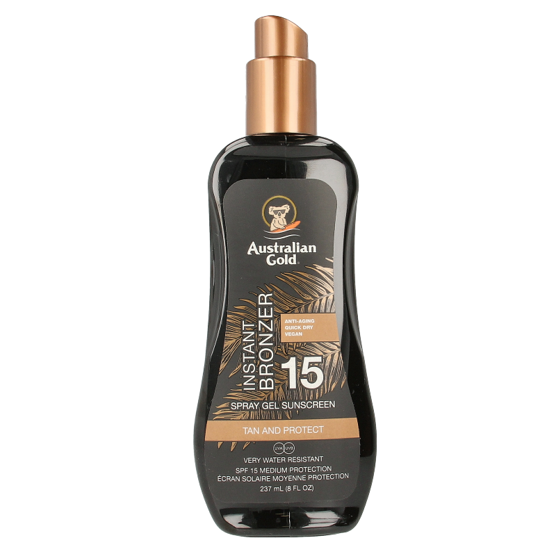 Australian Gold Spray gel met bronzer SPF15 237 ml