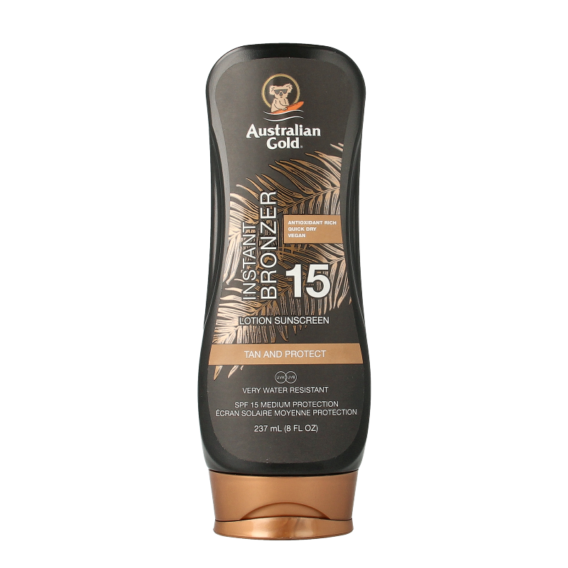 Australian Gold lotion met bronzer spf15 237 ml (afbeelding 2)