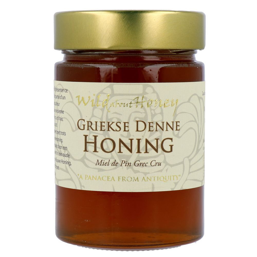 Wild About Honey Griekse Rauwe Denne Honing 480 gr