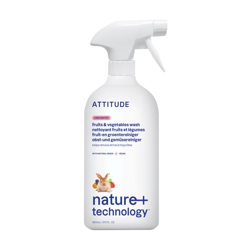 Attitude Nature+ Fruit- en Groentereiniger 800 ml
