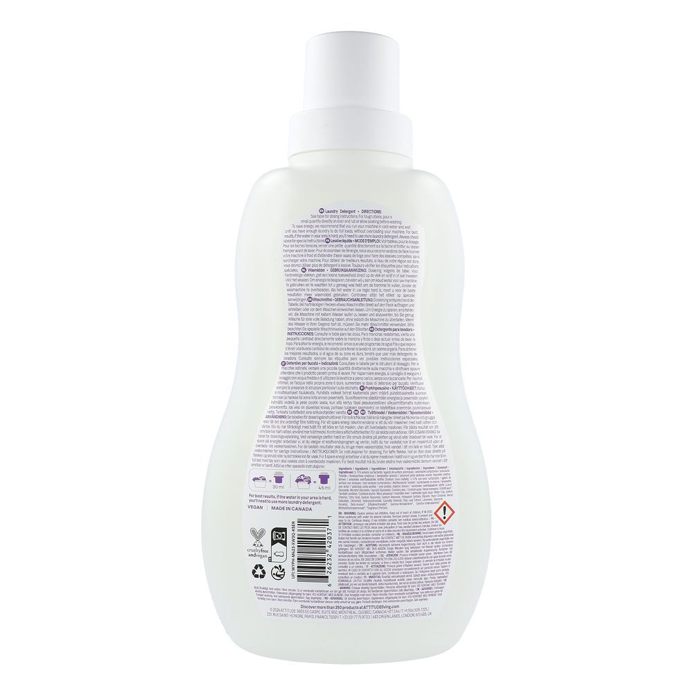 Attitude Baby Leaves Wasmiddel Sweet Lullaby 1050 ml
