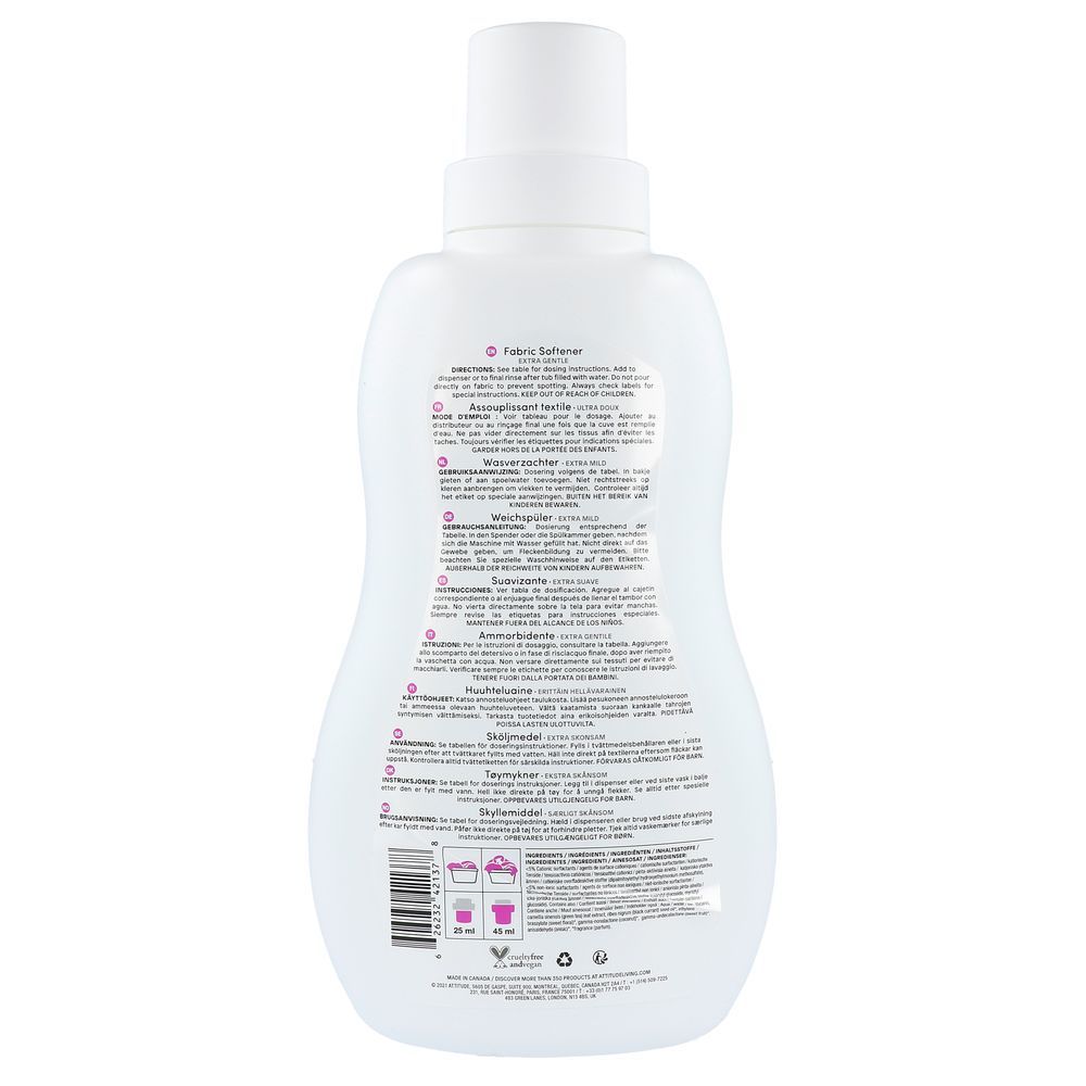 Attitude Nature+ Little Ones Wasverzachter Sweet Lullaby 1000 ml