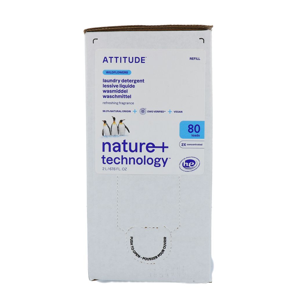 Attitude Nature+ Wasmiddel Wildflowers Bulk to Go 2 lt