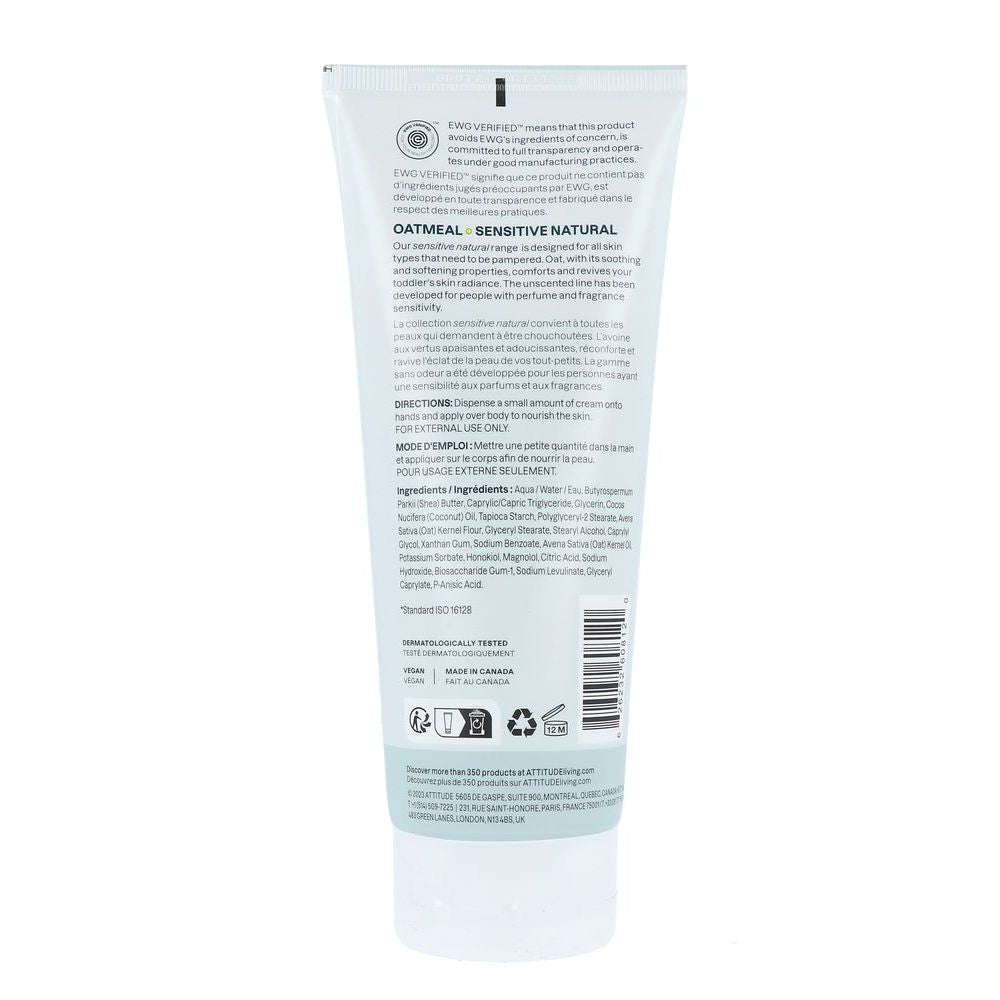 Attitude Sensitive Natural Verzachtende Bodycreme voor Babies 200 ml