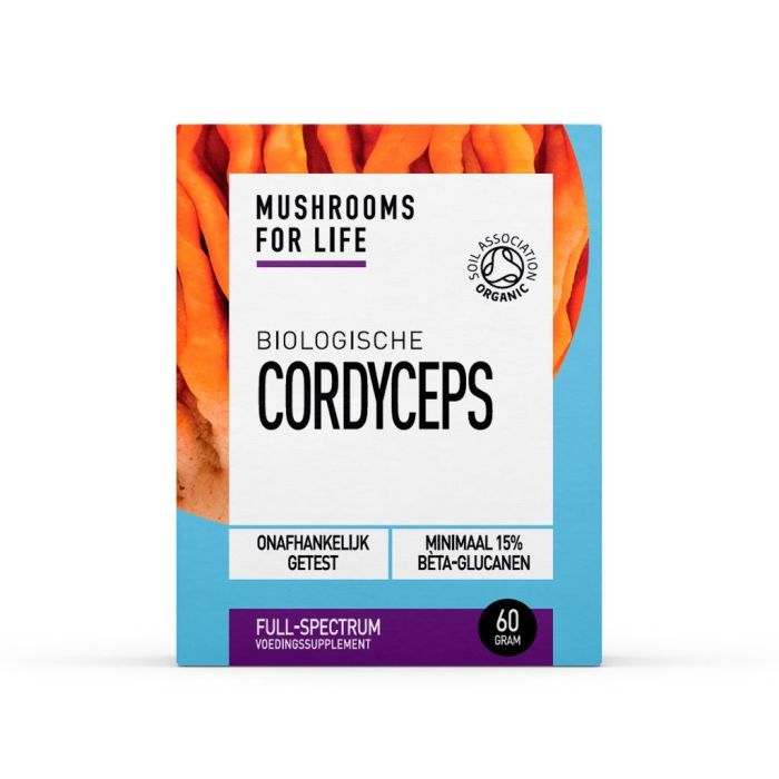 Mushrooms For Life Cordyceps poeder biologisch 60 gram