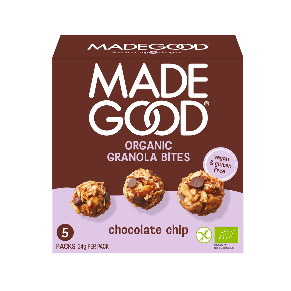 MadeGood Granola Bites Chocolate Chip Bio 5 stuks