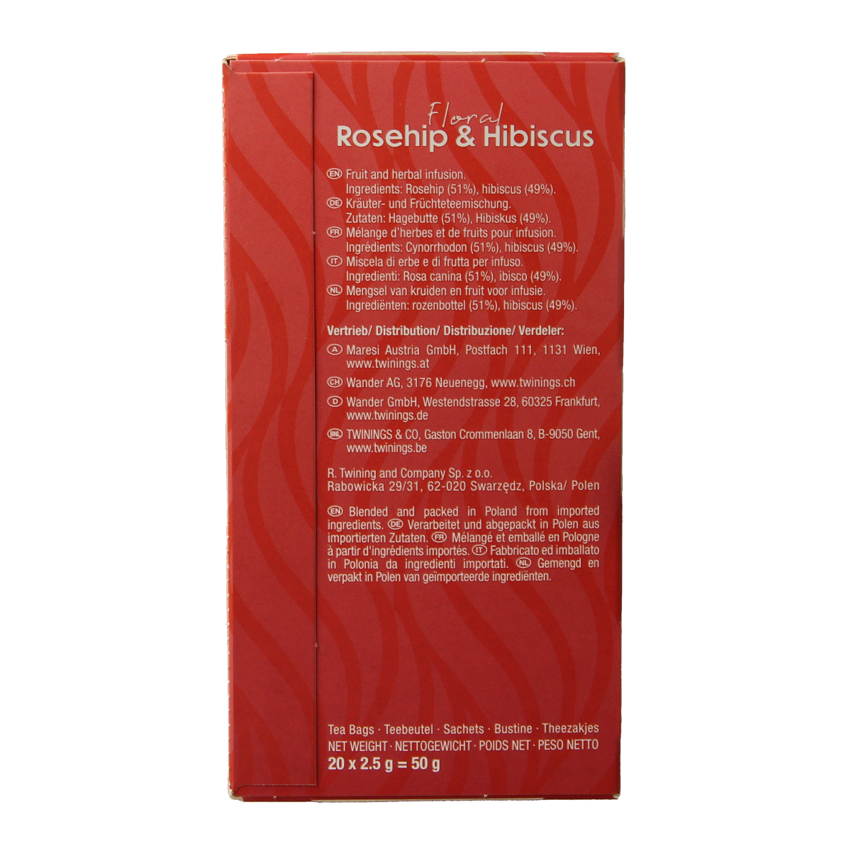 Twinings infusions rosehip 20 stuks