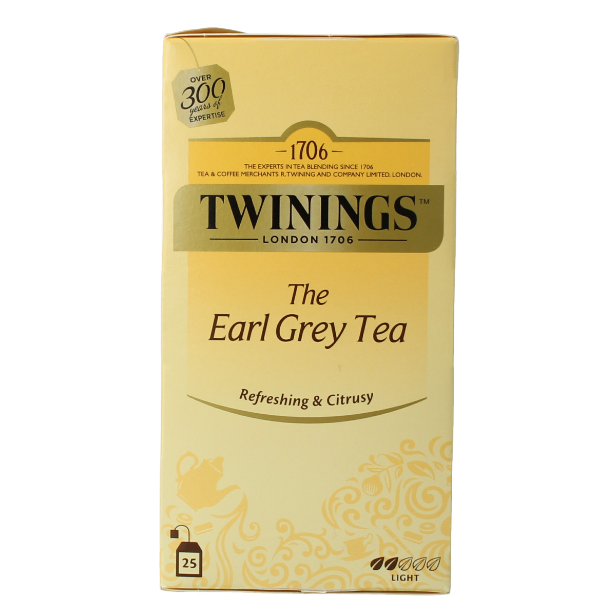 Twinings Earl grey envelop zwart 25 zakjes