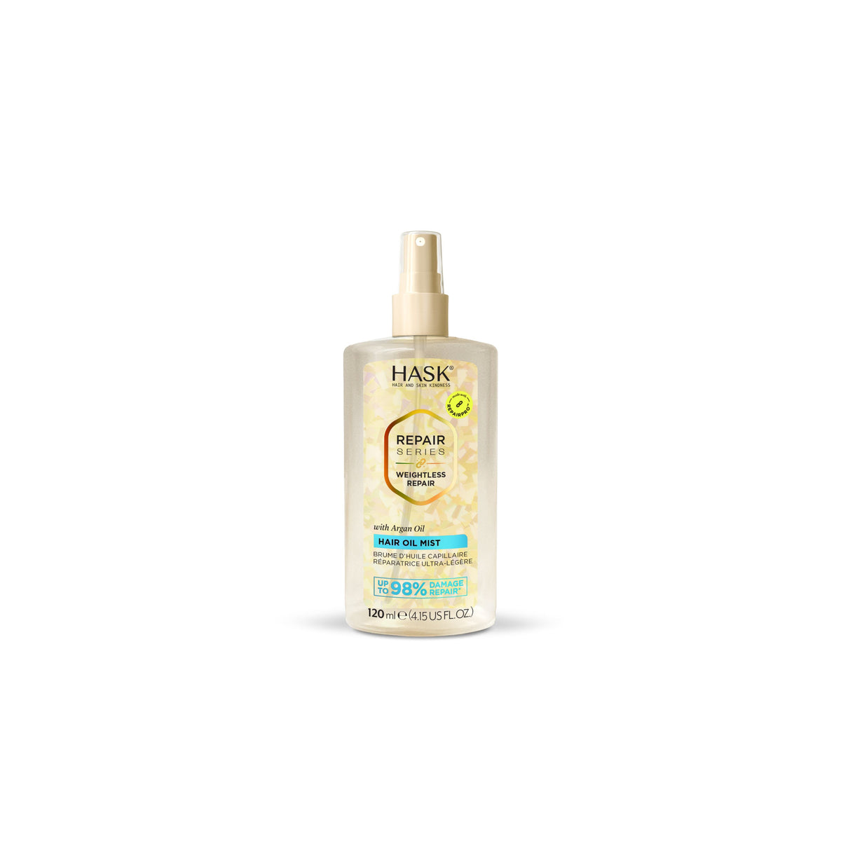 Hask weightless repair hair oil mist 120 ml