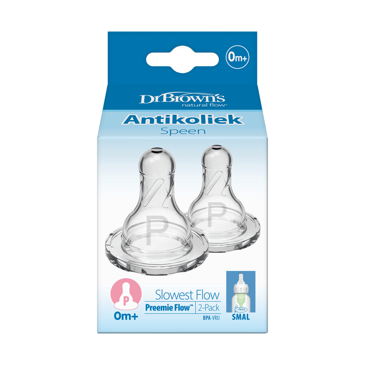 DR Brown's Speen standaard hals fles prematuur 2 stuks