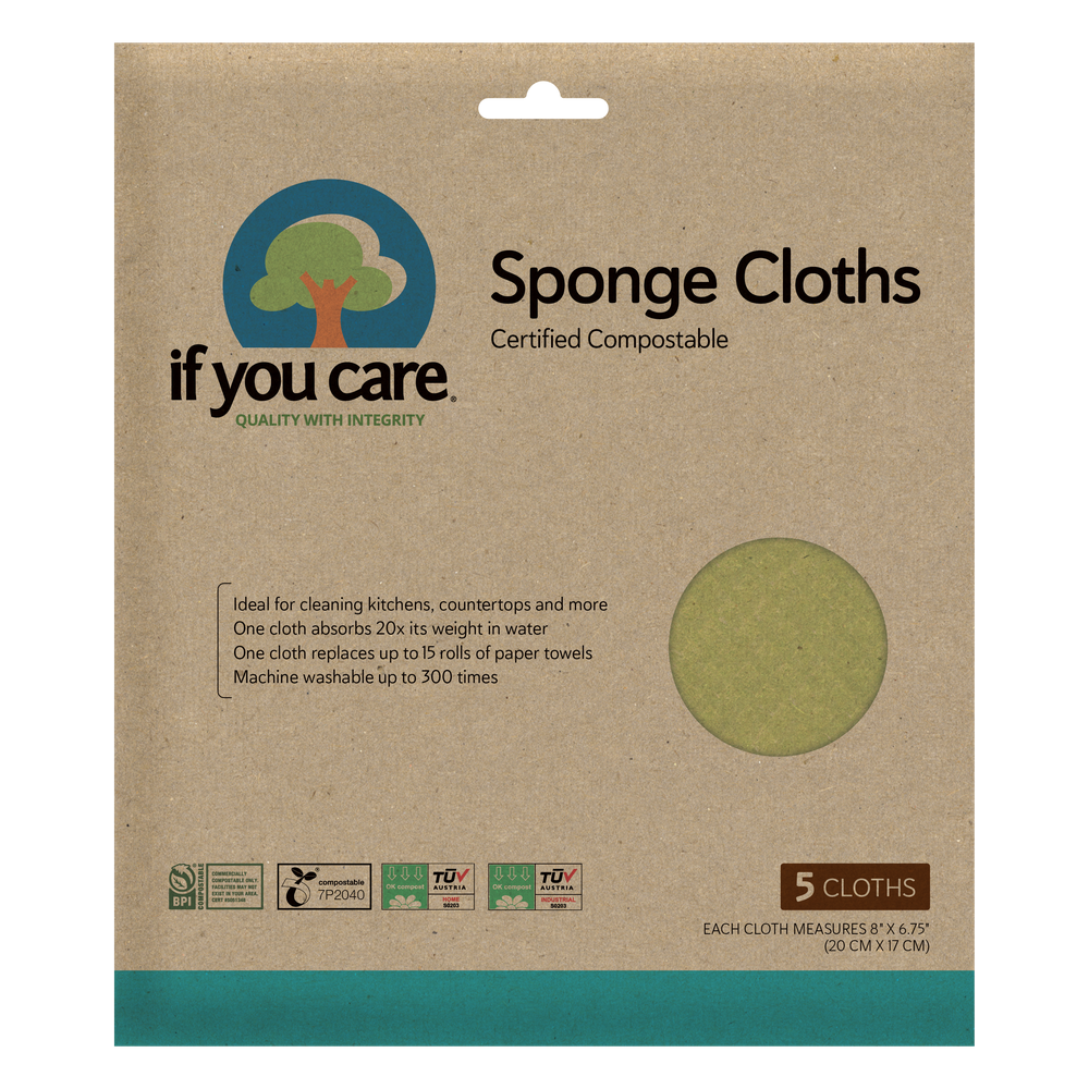 If You Care Certified Compostable Sponge Cloths 5 st