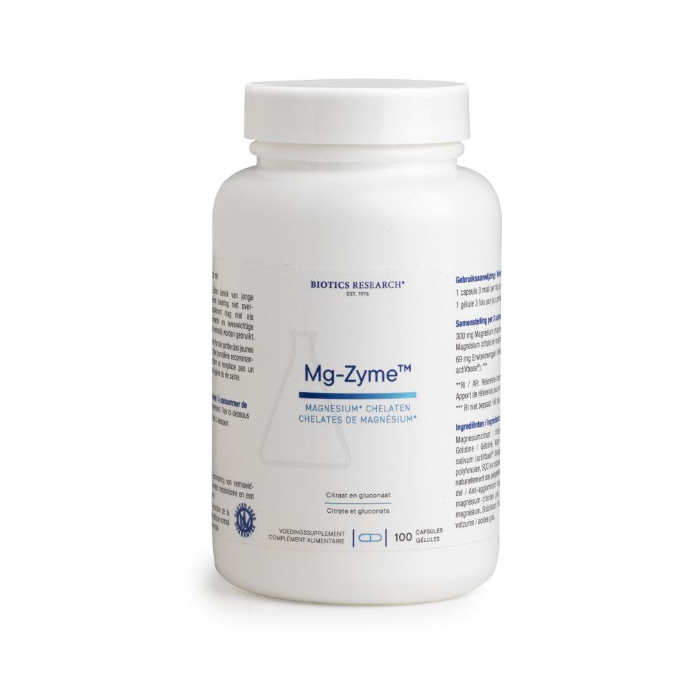 Biotics Mg-Zyme 100 mg 100 capsules