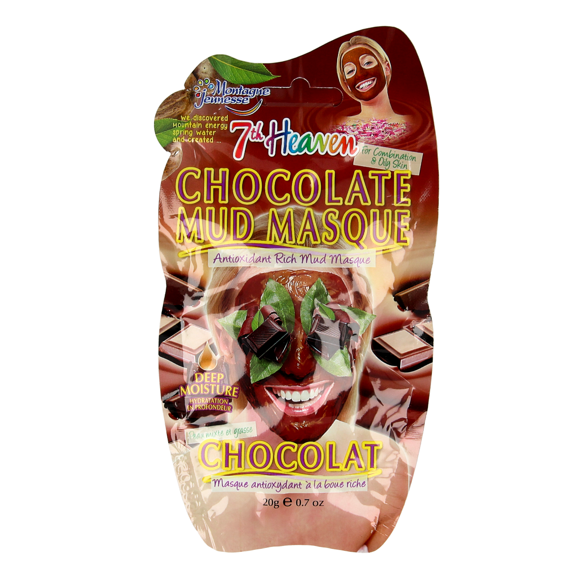 Montagne 7th Heaven gezichtsmasker chocolate mud 20 gram