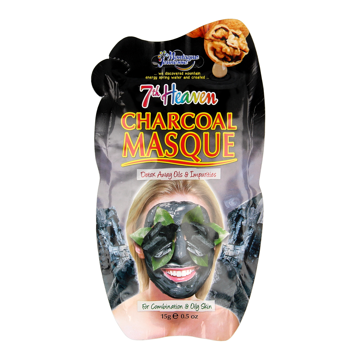 Montagne 7th Heaven gezichtsmasker charcoal 10 ml