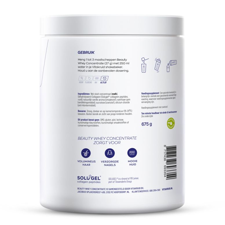 Vitakruid Beauty Whey Vanille 675 gram
