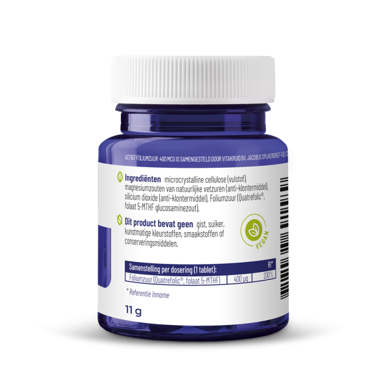 Vitakruid Actief foliumzuur 400 mcg 90 tabletten