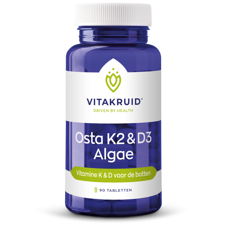 Vitakruid Osta K2 & D3 algae 90 tabletten