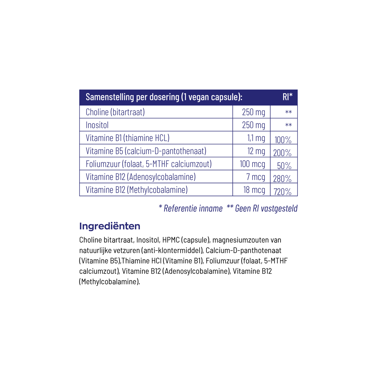Vitakruid Choline Complex 90 vcaps