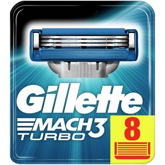 Gillette Mach3 Turbo mesjes regular 8 st