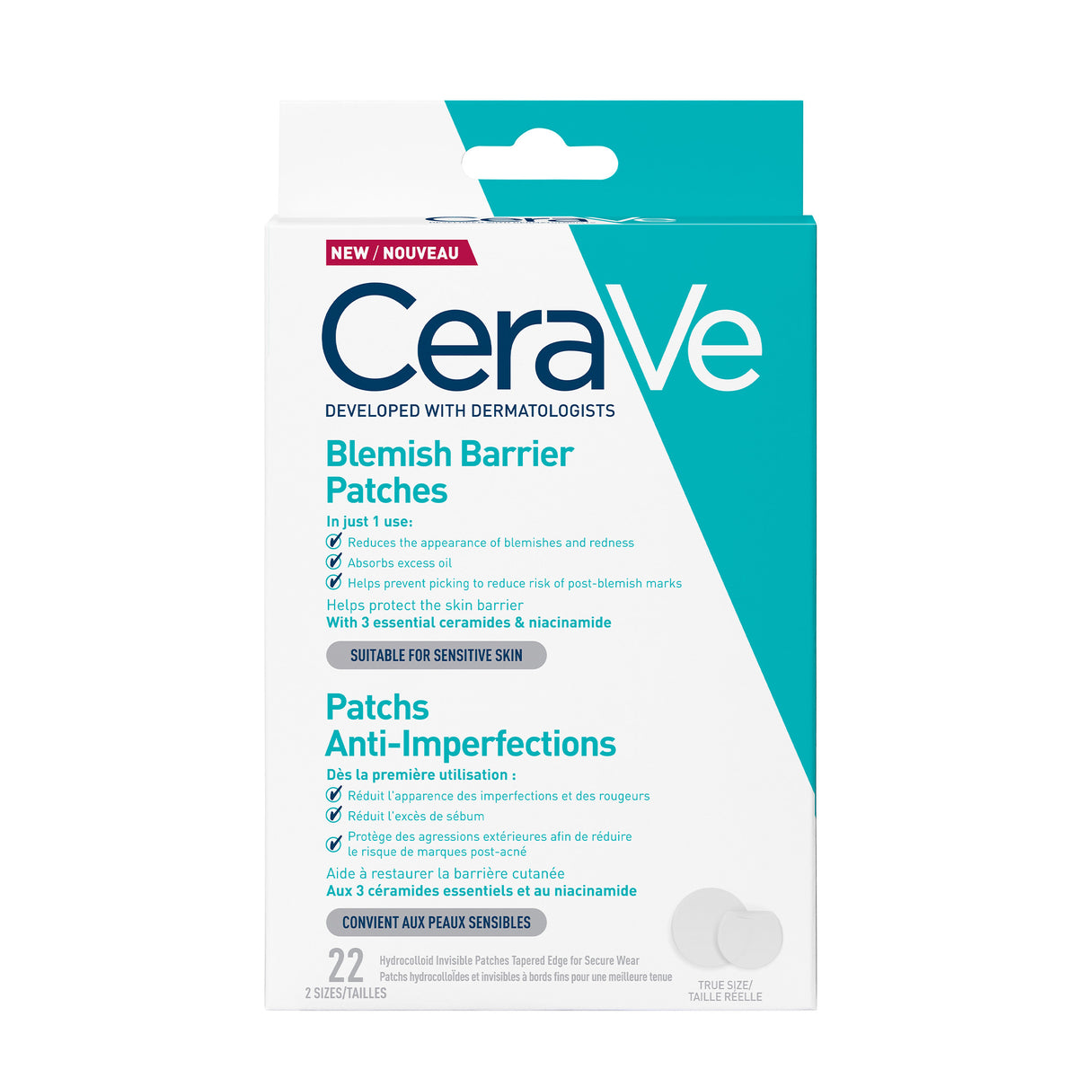 Cerave Anti puistjes patches 22 stuks