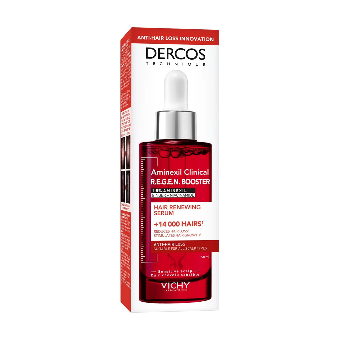 Vichy Dercos aminexil hair renewing serum 90 ml