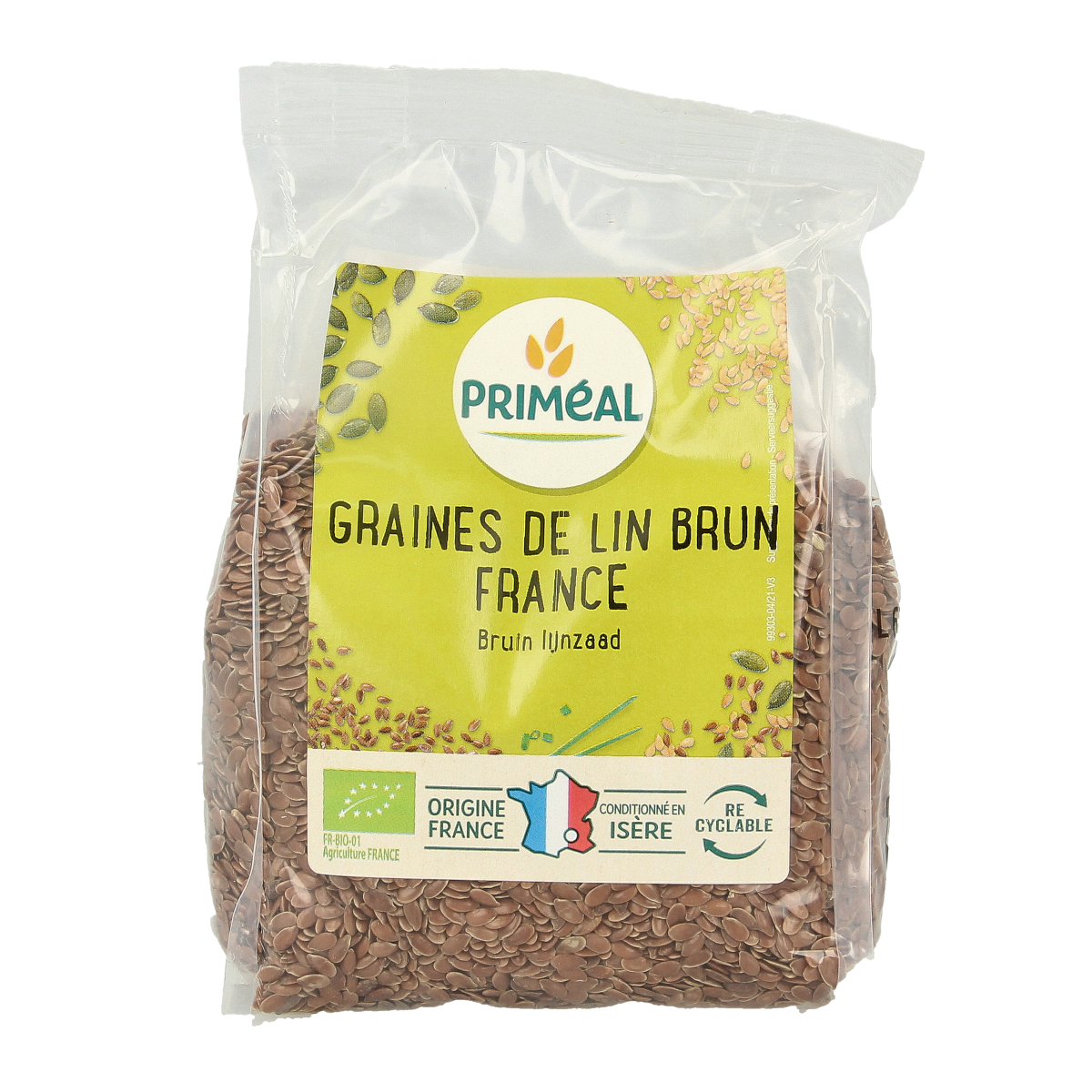 Primeal Lijnzaad bruin biologisch 250 gram