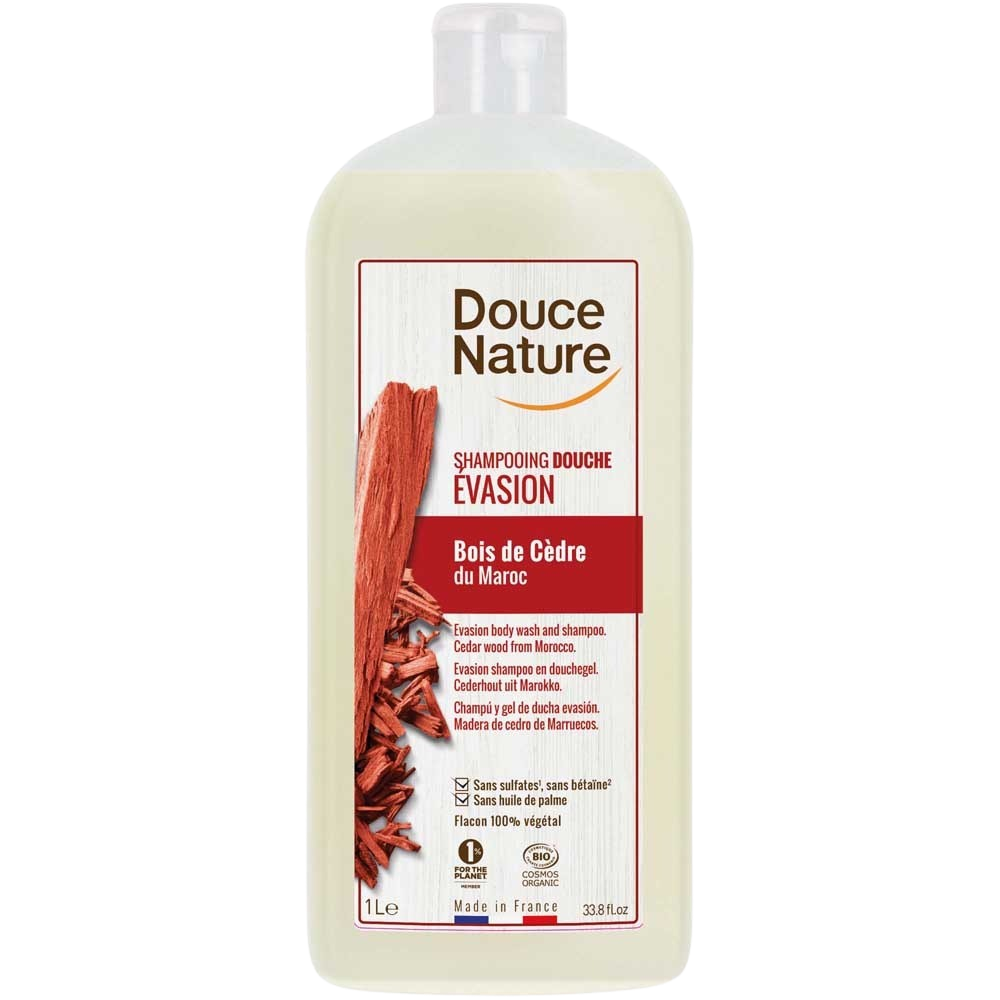 Douce Nature Douchegel & shampoo evasion met cederhout 1 liter