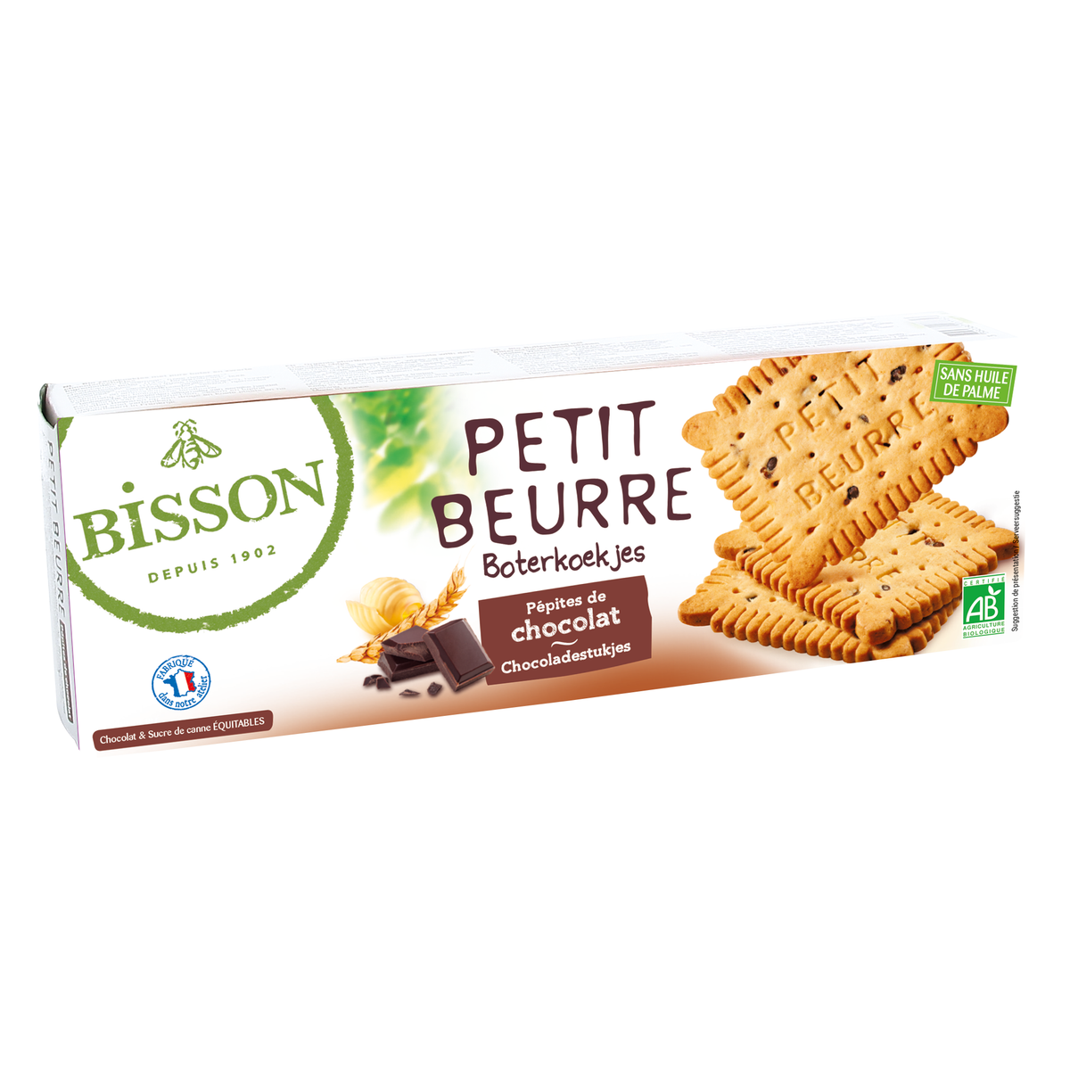 Bisson Biscuitjes met stukjes chocolade 150 gram