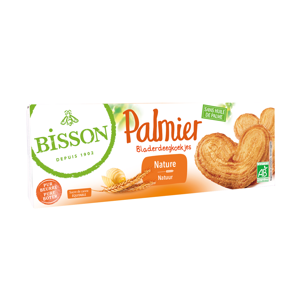 Bisson Palmier bladerdeegkoekjes 100 gram