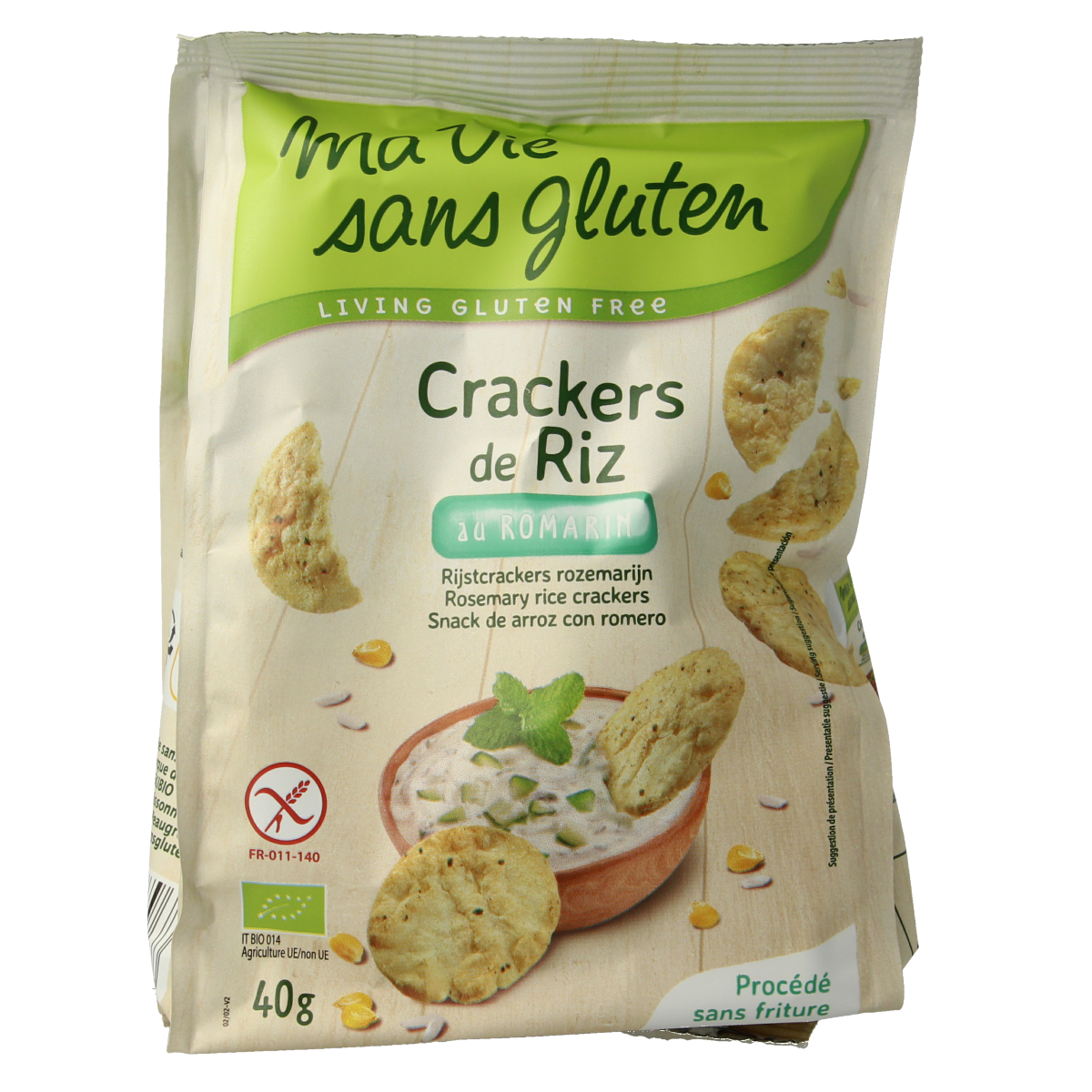 Ma Vie Sans Gluten Rijstcrackers rozemarijn 40 gram