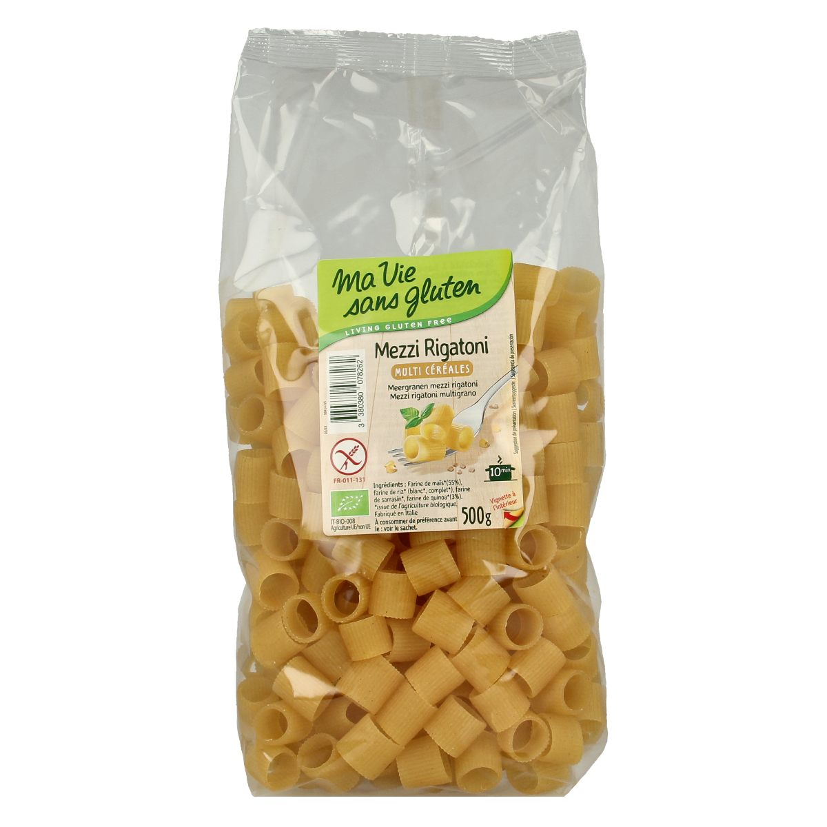 Ma Vie Sans Gluten Meergranen mezzi rigatoni pasta 500 gram