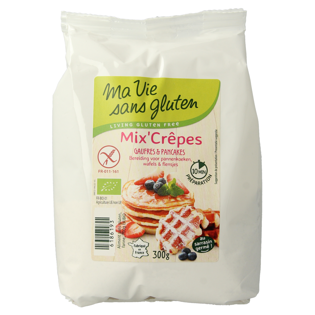Ma Vie Sans Gluten Pannenkoeken wafels en flensjes mix 300 gram