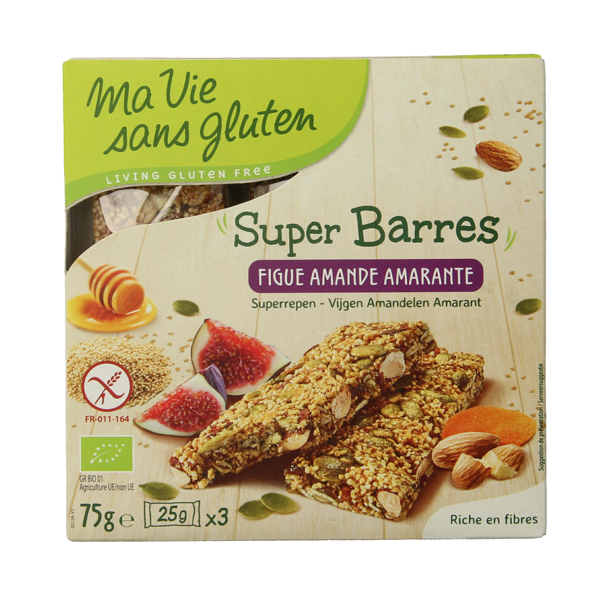 Ma Vie Sans Gluten Super repen amandel vijg amarant 75 gram