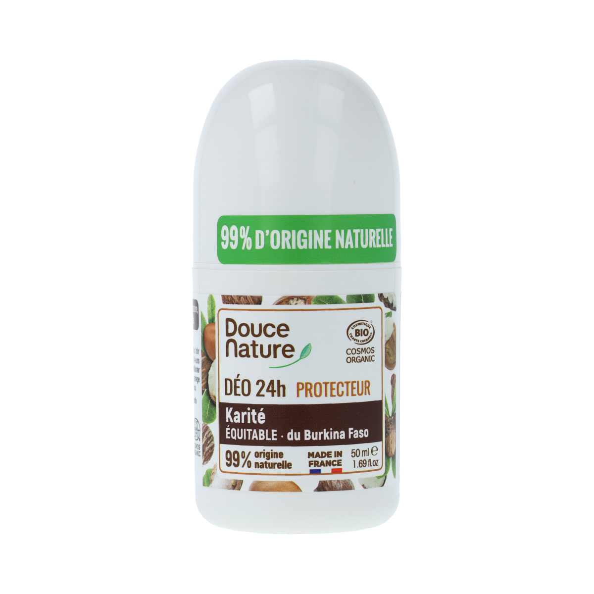 Douce Nature Deodorant roll on met karite sheabutter 24h 50 ml