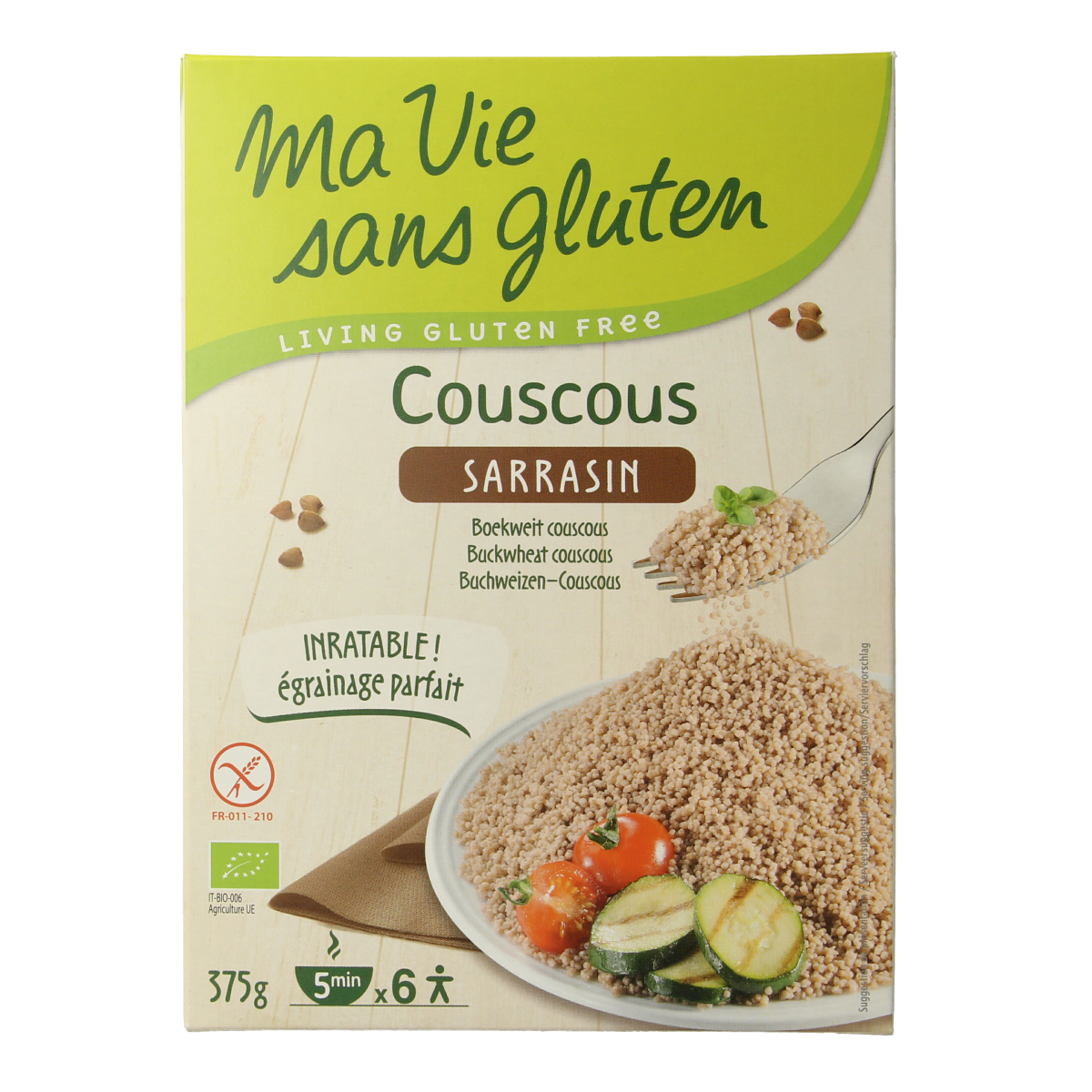 Ma Vie Sans Gluten Couscous 100% boekweit 375 gram