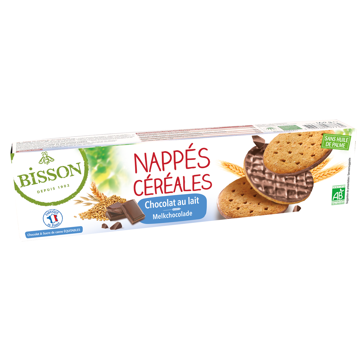 Bisson Melk chocolade frosted granenkoekjes 140 gram