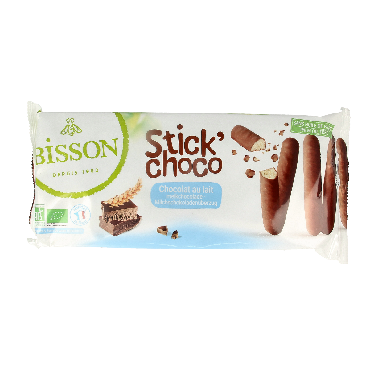 Bisson Stick choco biologisch 130 gram