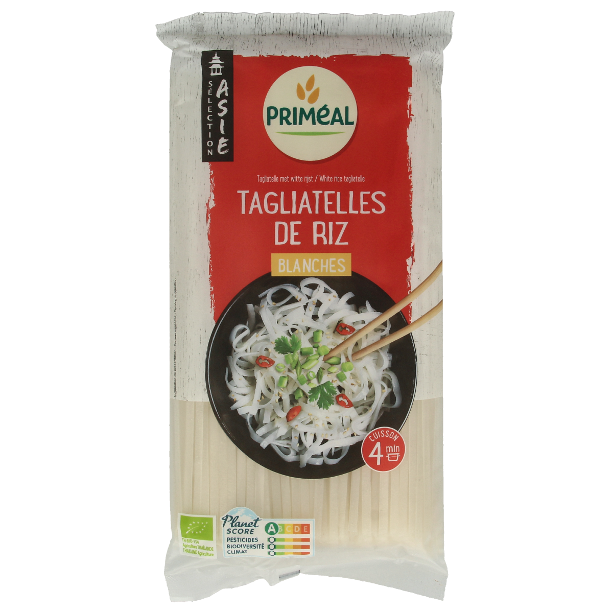 Primeal witte rijst tagliatelle biologisch 400 gram