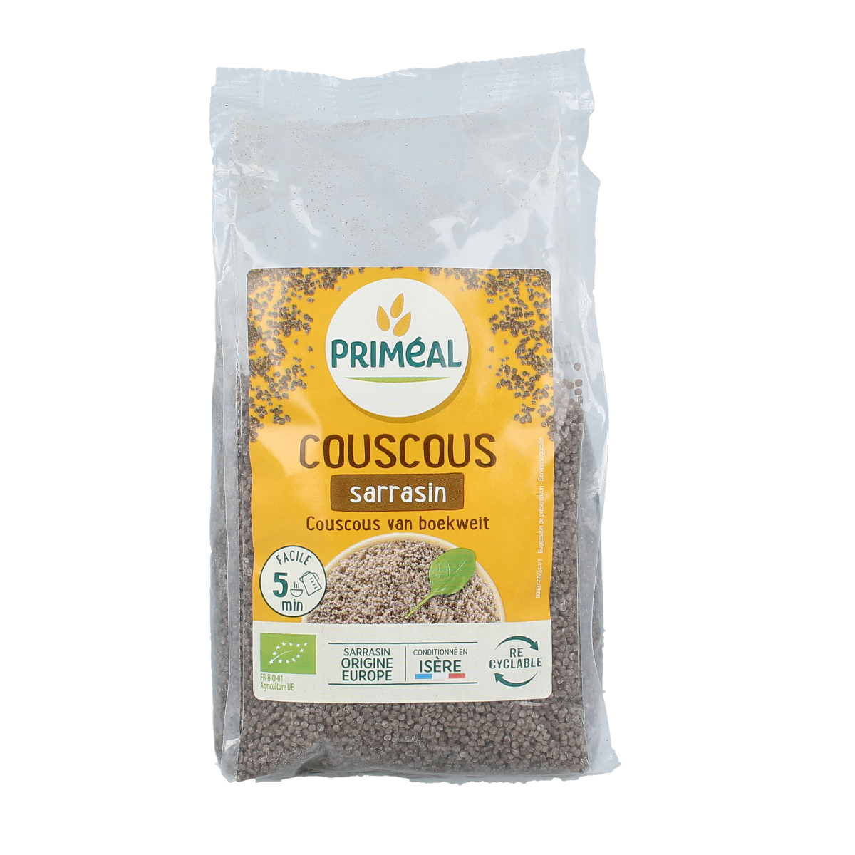 Primeal Boekweit couscous biologisch 400 gram