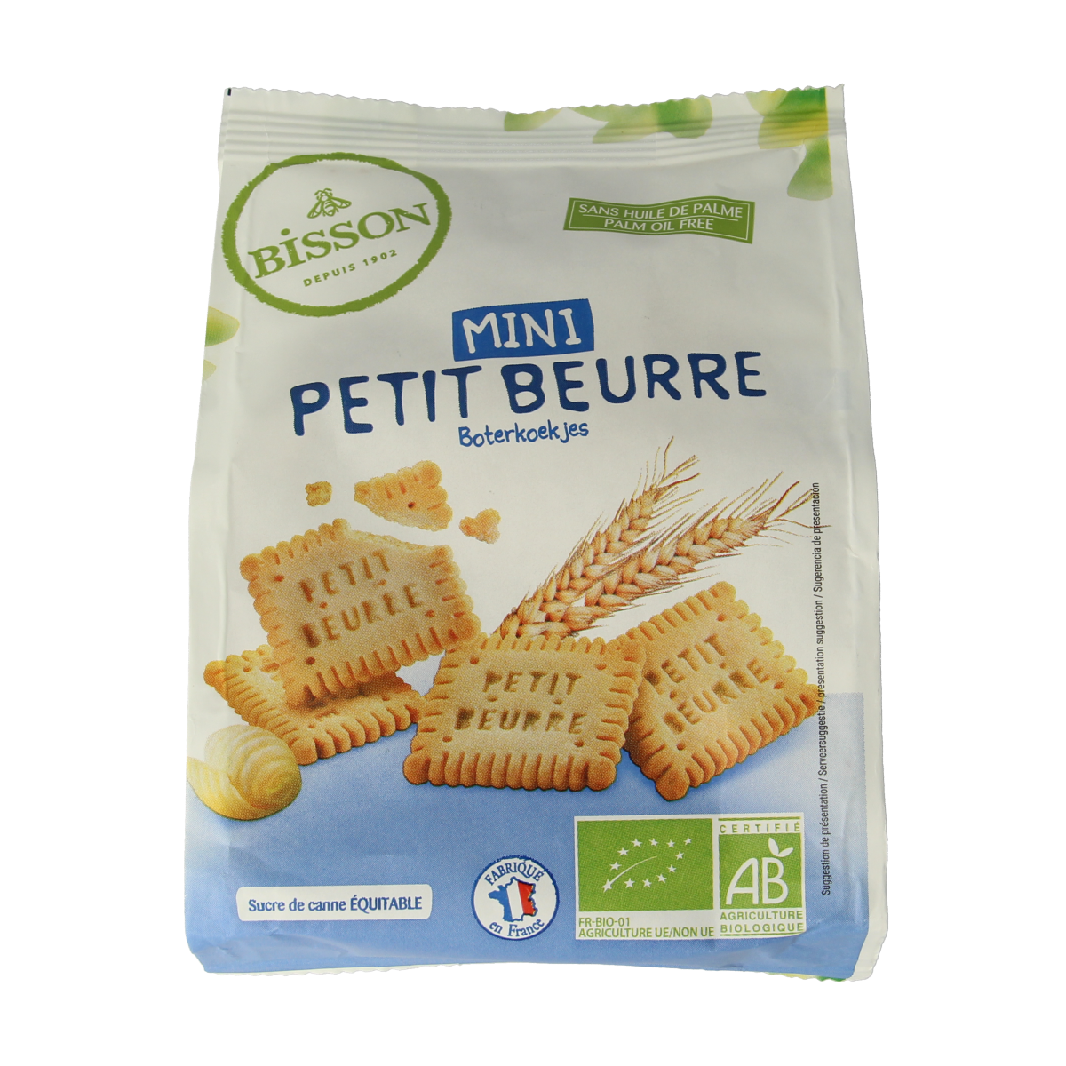 Bisson Mini petit buerre biscuitjes biologisch 125 gram