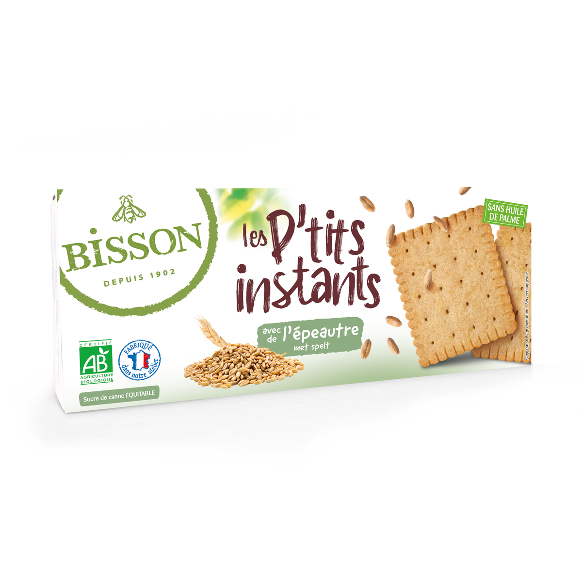 Bisson Les petits instants koekjes spelt biologisch 155 gram