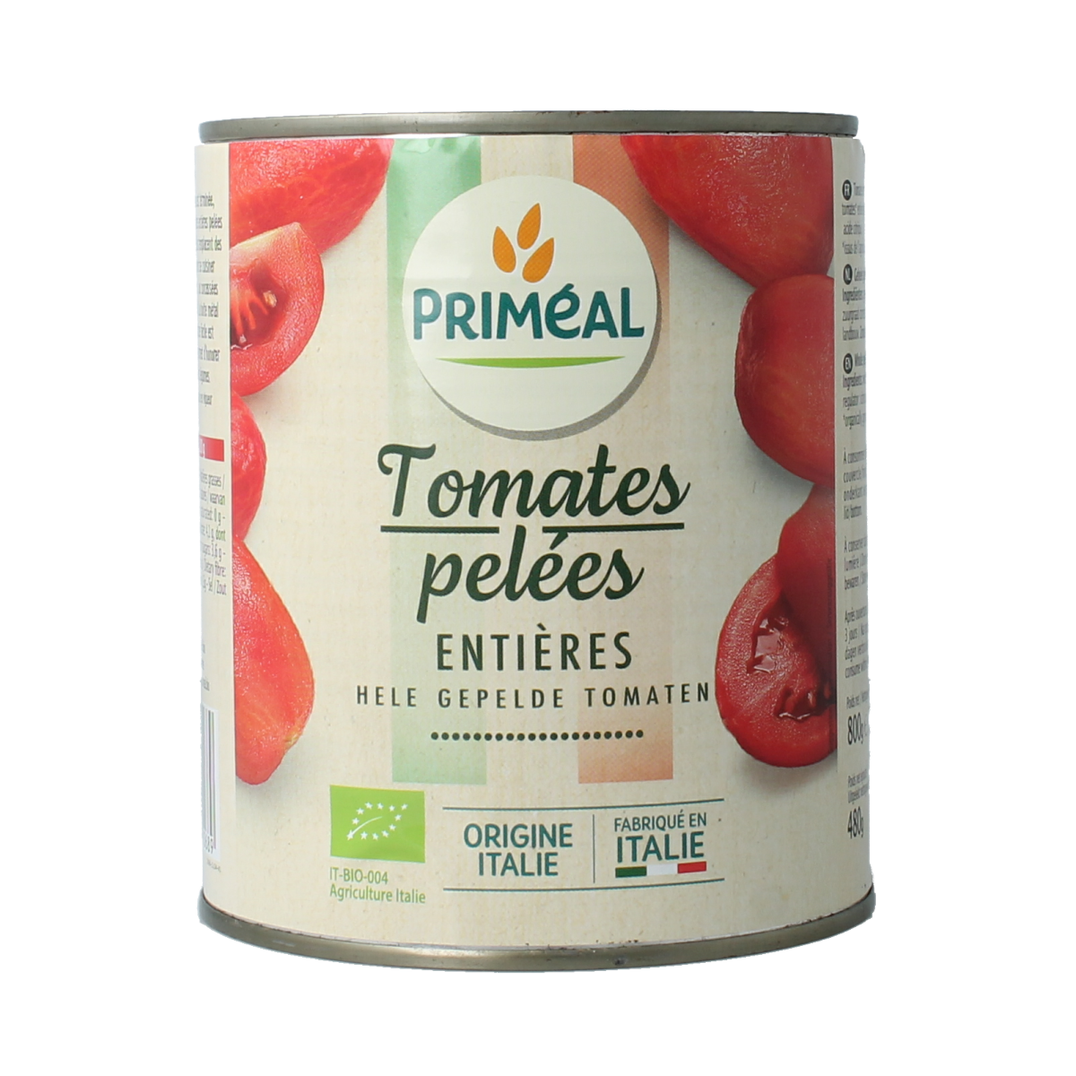 Primeal Tomaten gepeld biologisch 800 gram