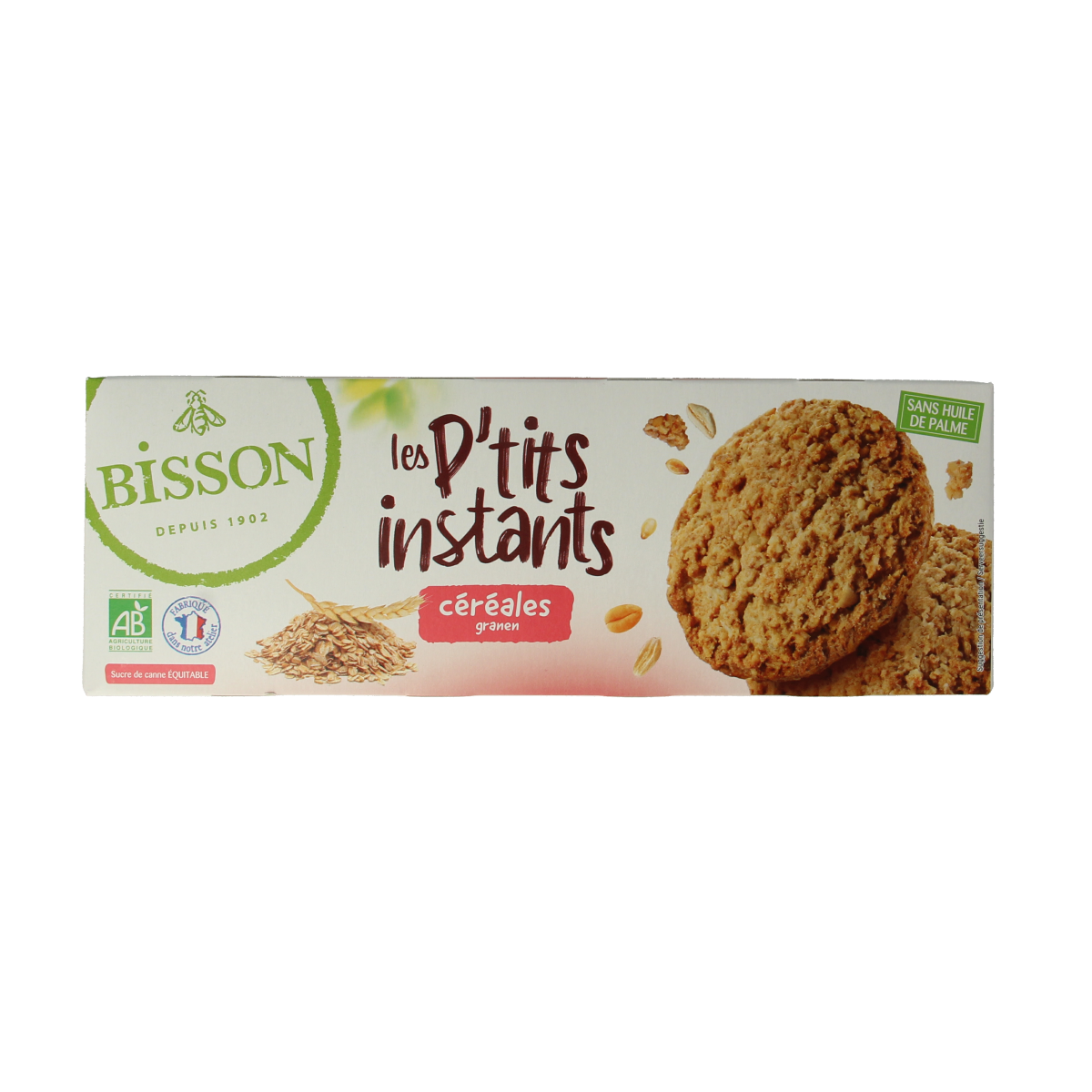 Bisson Les petits instants koekjes granen biologisch 150 gram