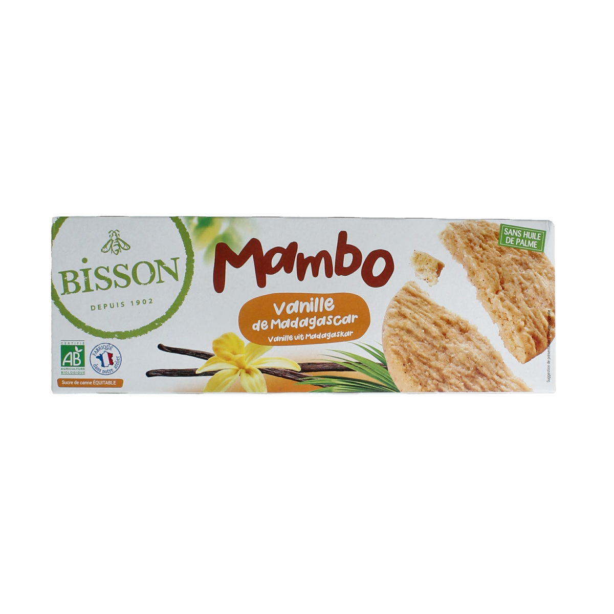 Bisson Mambo koekjes madagaskarvanille biologisch 175 gram