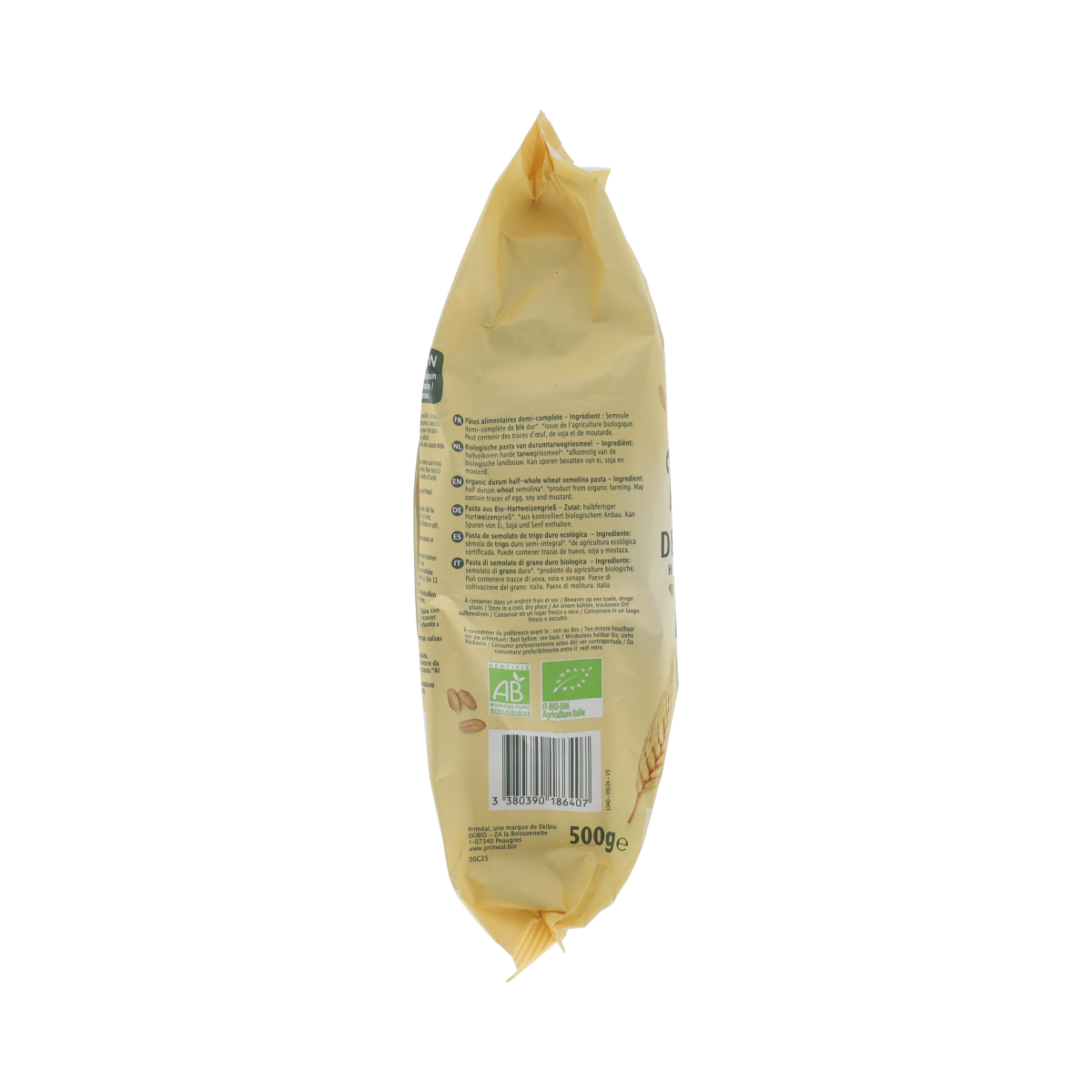 Primeal Halfvolkoren farfalle biologisch 500 gram
