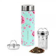 Yoko Drinkfles cherry blossom + theefilter iso 350 ml